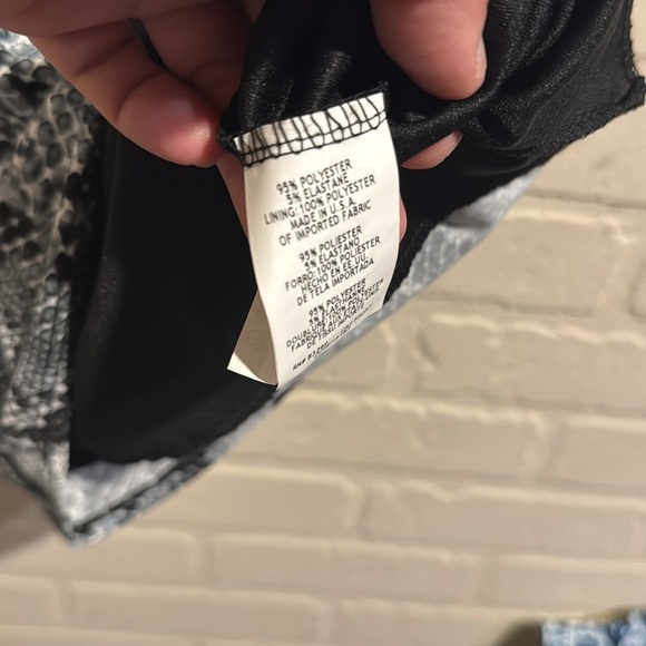 Nordstrom Snakeskin Slip Dress in Black and Gray 3/4 Jump Apparel NEW - Picture 5 of 7
